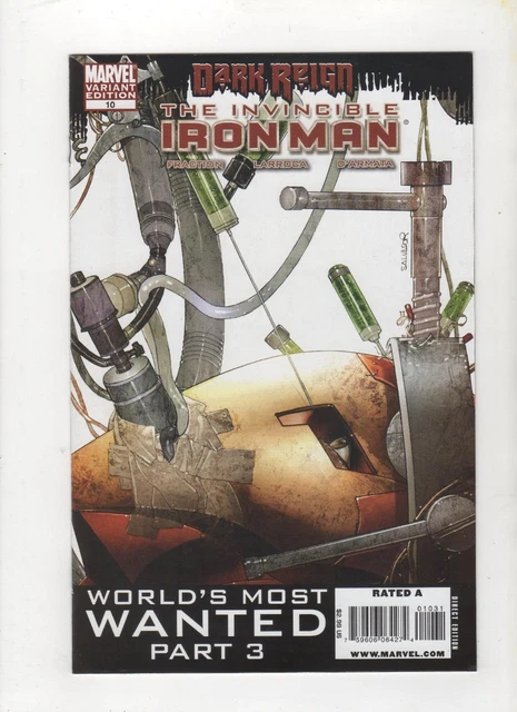 Invincible Iron Man #10C Variant, 1st Appearance Rescue, NM 9.4, 1st Print, 2009