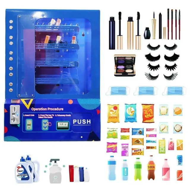 Outdoor Commercial  24-Hours Self-service Blue Wall Mounted Vending Machine