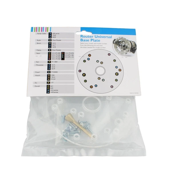 Porter Cable Router Guide Plate UNIVERSAL ROUTER PLATE For Porter Cable® Type Template Guides $59.79 ...