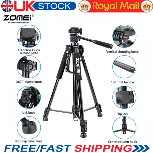 ZOMEI Q1200 Professional Lightweight Aluminum Alloy Tripod for DSLR Camera Video