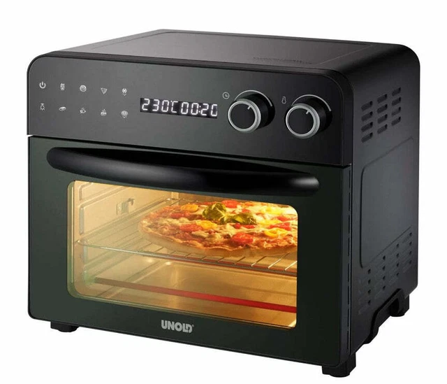 Unold Backofen Pizzaofen Hähnchenofen Multi Ofen Diamant 23 Liter 1700 W