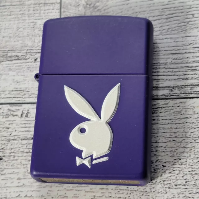 Zippo Windproof Purple Matte Lighter With 3-D Playboy Bunny, 49286,