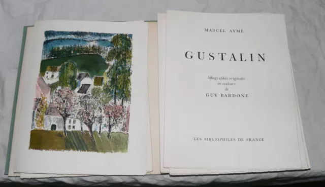 Guy Bardone :Marcel Ayme : Gustalin. 19 Lithographies Originales
