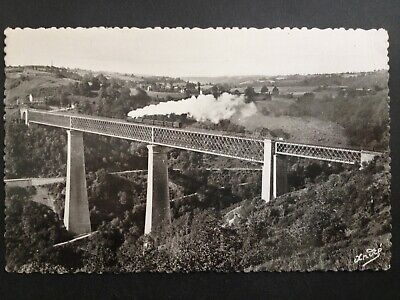 CPA 1954 Auvergne the viaduct of bland railroad steam train to jean Duclos