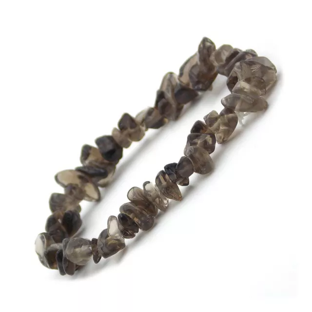 Bracelet baroque en Quartz fumé Bio Mineral Energy