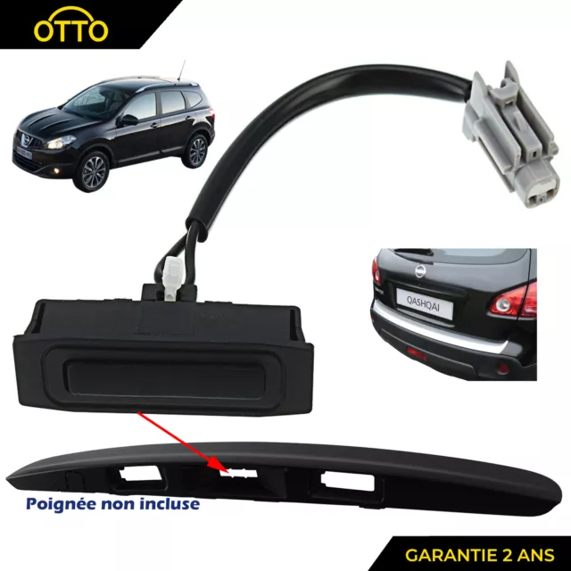 Bouton Ouverture Coffre Poignee de Hayon Arriere prevu pour Qashqai J10