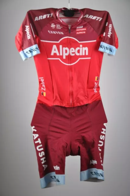 Team Katusha Alpecin UCI Rad Zeitfahranzug Gr. 2 BW 41cm Zabel cycling Skinsuit