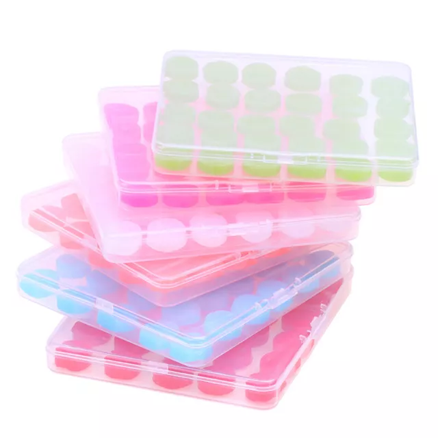 30PCS Silicone Ear Plugs Noise Reduction Sleep Anti Canceling Sound Insulation