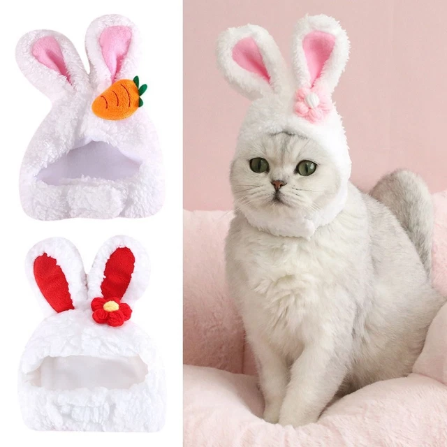 Orejas de Conejo Drag Sombrero Mascota Conejo Oreja Sombrero Gato Tocados Perro Prendas para la Cabeza