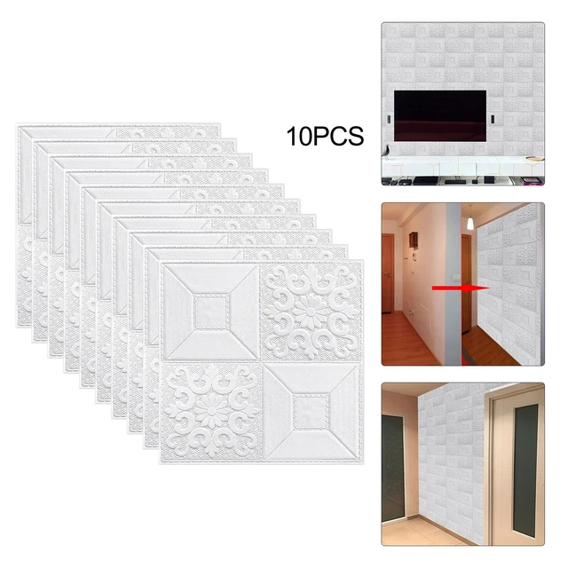 Sticker Mural 3D Effet Brique En Mousse PVC - Autocollant Imperméable Déco Maison - Moderne, Plusieurs Thèmes