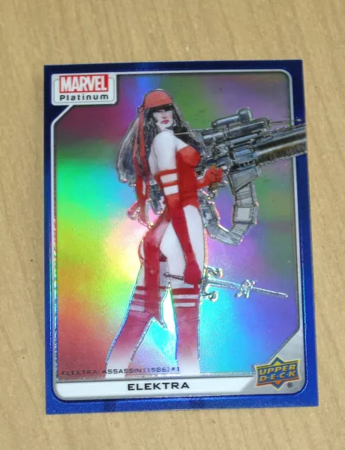 2024 Upper Deck Marvel Platinum BLUE Rainbow ELEKTRA #103 SP