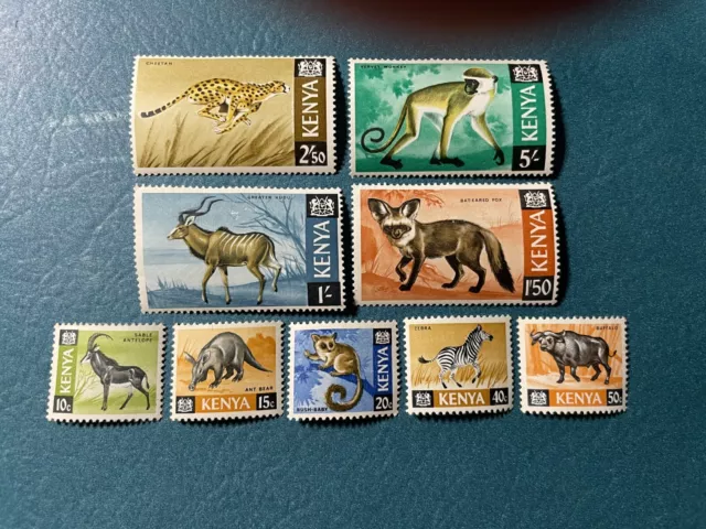 Kenya 1966 Wildlife Short Set Sc-20-33 MVLH OG #BK5 - US Seller