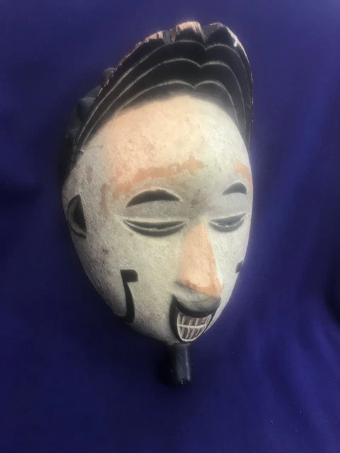 Antique Vintage African Nigerian Igbo Carved Wooden Tribal Spirit Mask