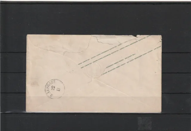 Sachsen Ganzsache Brief Chemnitz nach Berthelsdorf b. Hainichen, 1865 2