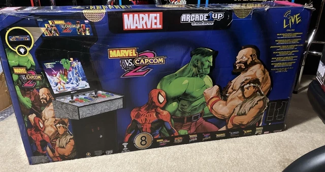ARCADE1UP MARVEL VS Capcom 2 Arcade Video Game Machine Lit Marquee and ...