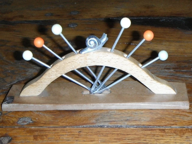 Porte-piques Apéritif Vintage – En Corne, Forme Bois De Cerf, Marron