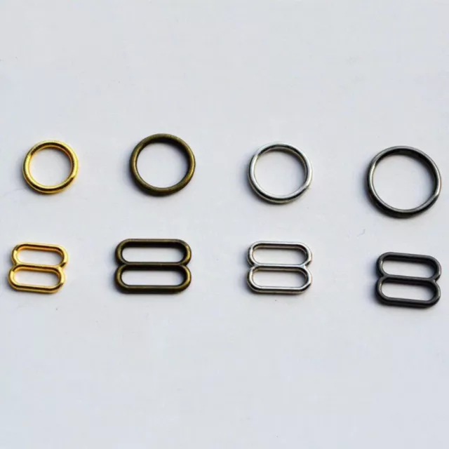 Metal Bra Strap Adjuster Slider/ Hook /O Ring Lingerie Sewing