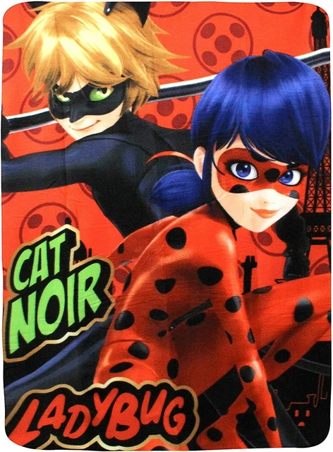 MIRACULOUS LADYBUG AND Cat Noir Fleece Blanket 140cm 55 X 100cm 39.5 12.99 PicClick UK