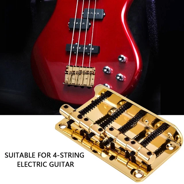 PROFESSIONAL METAL FOURSTRING Bass Bridge For 4String Electric Bass