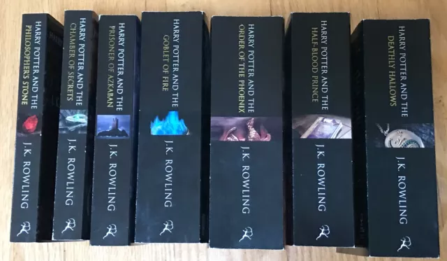 Harry Potter Book Set ADULT Edition UK Complete 1-7 Excellent Condition 00s PB