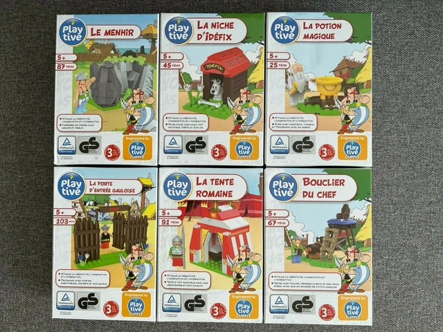 Astérix et Obélix - Jeu de Construction Série des 6 boites XS Clippys LIDL