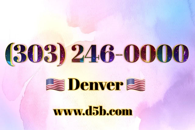 303 Denver Vanity Easy Phone Number (303) 246-0000 UNIQUE  PHONE NUMBER