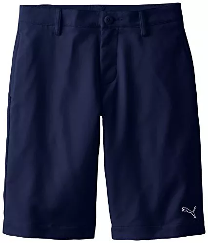 Puma Golf Junior Tech Shorts, Navy, NEW