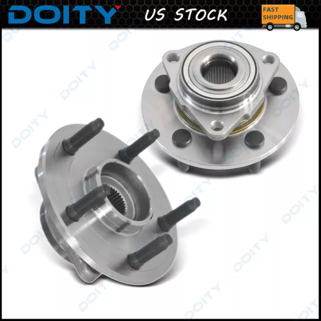 Pair For 2006-2008 Dodge Ram 1500 Front Wheel Bearing And Hub Assembly 515072