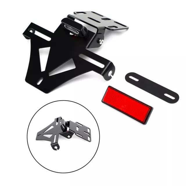 Universal Motorcycle Adjustable Angle License Number Plate Frame Holder Bracket'
