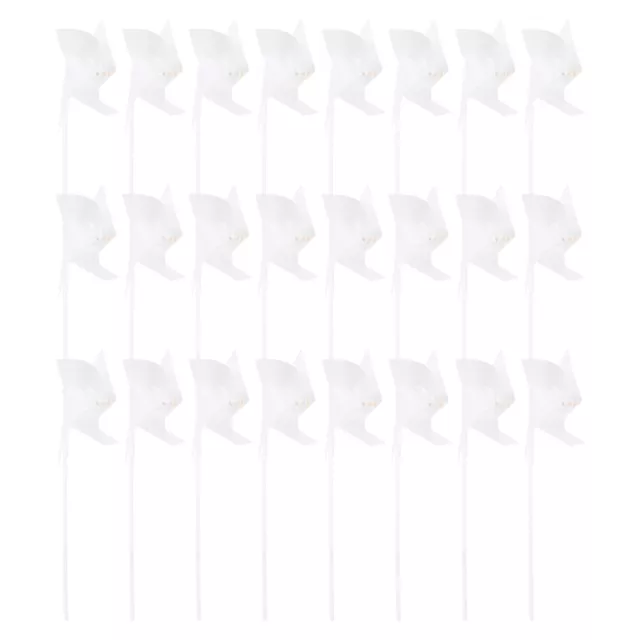 24pcs Kinderversammlung Windmühle DIY Pinwheel Spielzeug Kinder Graffiti