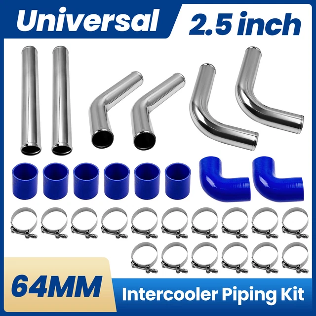 2.5& INTERCOOLER PIPING Kit Universal 64mm Kit de tuyauterie turbo