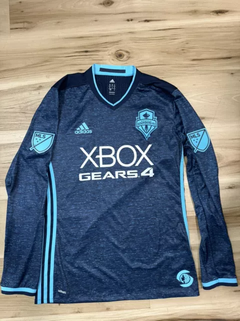Seattle Sounders Gears 4 Limited Edition Long sleeve Jersey Player Authentic Blu