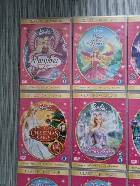 BARBIE CLASSIC MOVIE Collection 19 Disc DVD Set No Box Very Rare ...