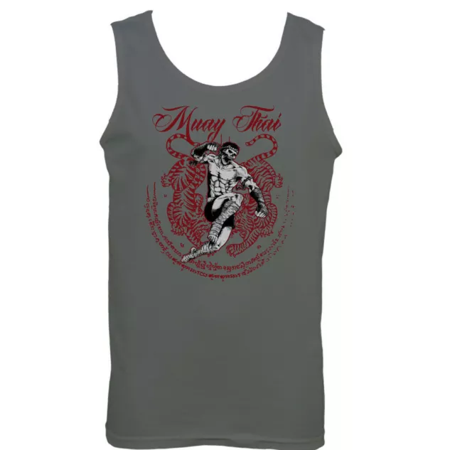 MUAY THAI VEST UFC MMA Martial Arts Thailand Training Top Gym TIGER Shorts