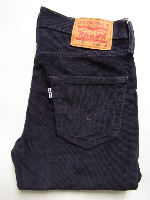 JEANS UOMO LEVI S 511 velluto a coste slim fit W30 L32 blu navy elasticizzato LEVG354 EUR 52 57 PicClick IT