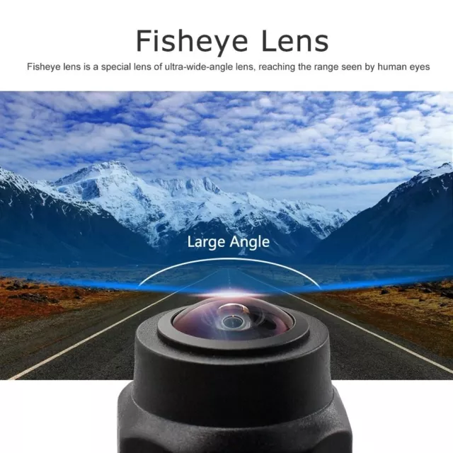 180º Car Rear View Backup Camera Reverse Parking Waterproof CMOS Night Vision 3