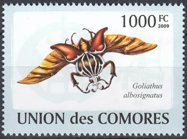 Komoren postfrisch MNH Käfer Insekt Tier Natur Goliathkäfer Scarabaeidae / 46