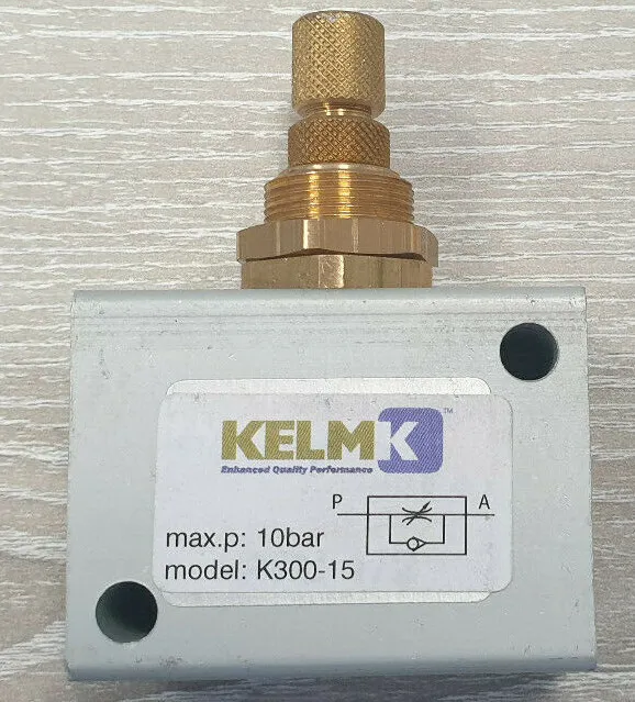 Kelm 1/2"BSP Pneumatic Block Flow Regulator K300-15