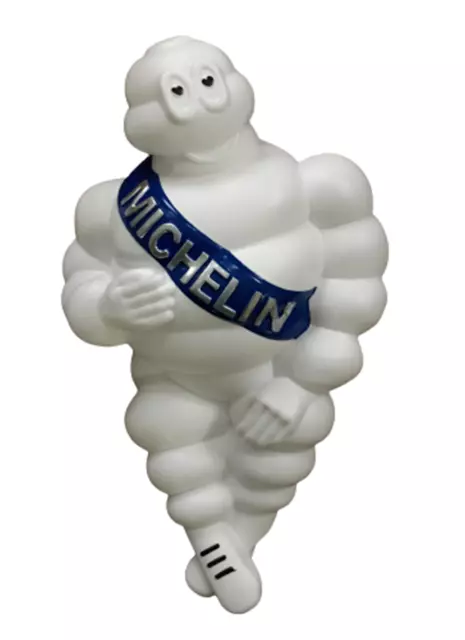 1x 12V/24V MICHELIN MAN BIBENDUM White Plastic Mascot Figure illuminated  Truck