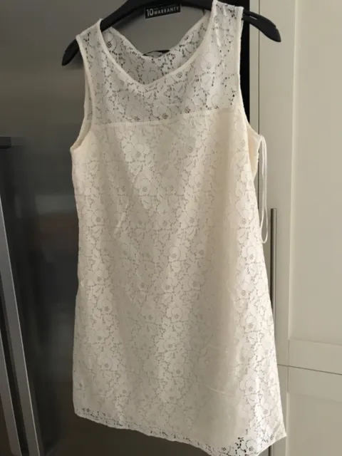 Ladies fully lined cream lace shift dress size 12 from F&F