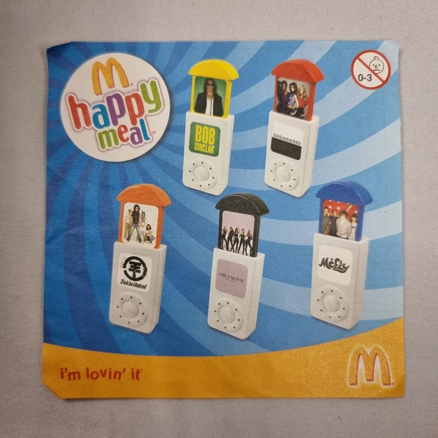 2008 MCDONALDS MUSIC Player Box Toy Collection Meal Paper Insert