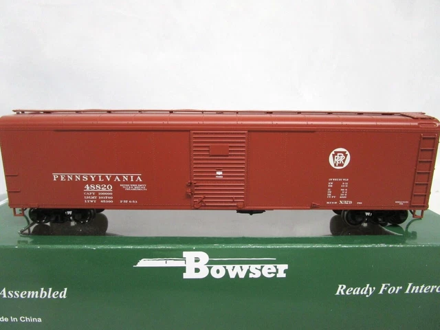 Bowser 41657 HO Scale X32d 50Ft. Boxcar PRR Circle Keystone Rd #49123 Bowser 41657 HO Scale X32d 50Ft. Boxcar PRR Circle Keystone Rd #49123
