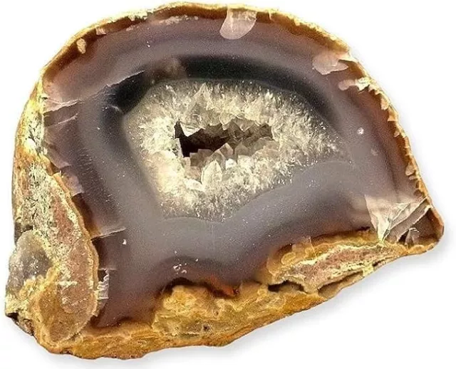 Geode di agata NATURale 1 pezzo da 7-9 cm grezzo e naturale