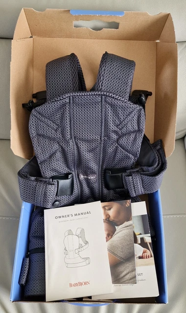 BabyBjorn Baby Carrier One Air, 3D Mesh, Anthracite, New, RRP £189.00