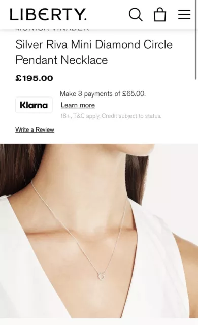 Monica vinader riva mini circle necklace discount