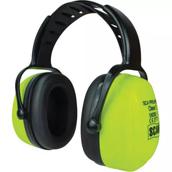 Scan Hi Vis Yellow Ear Defenders