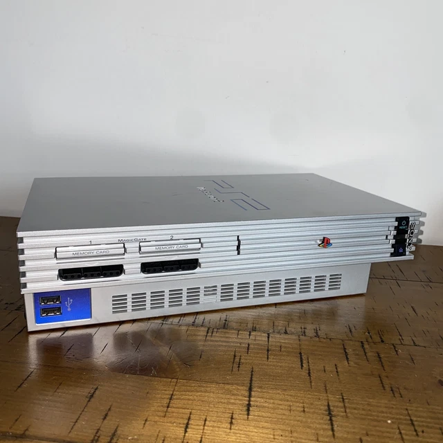 Pal Console SONY PLAYSTATION 2 PS2 PAL Console Only Satin Silver SCPH - 50003 Fat ...
