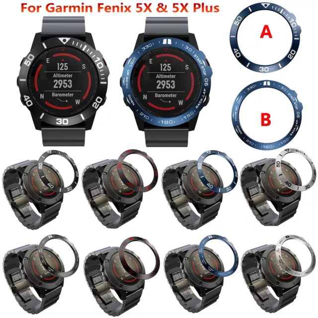 Metal Bezel Ring Guard Bumper Cover Frame For Garmin Fenix 5X / 5X Plus Watch