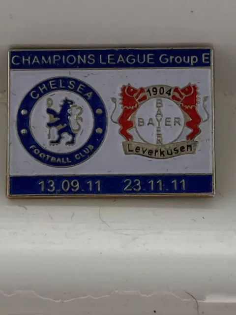 Chelsea v Bayer Leverkusen  2011 Champions League Metal Badge