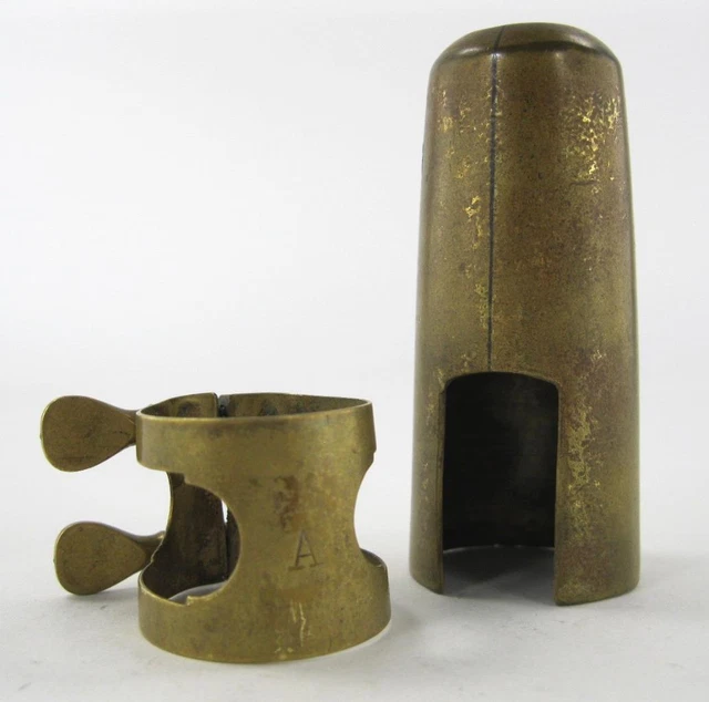 Vintage Otto Link "A" Ligature for Alto Saxophone Mouthpiece Paddle Screws & Cap Vintage Otto Link "A" Ligature for Alto Saxophone Mouthpiece Paddle Screws & Cap